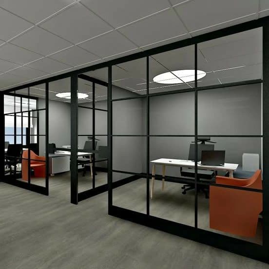 Aluminium glass office partition by Payal Industries, Hubballi - photo 2