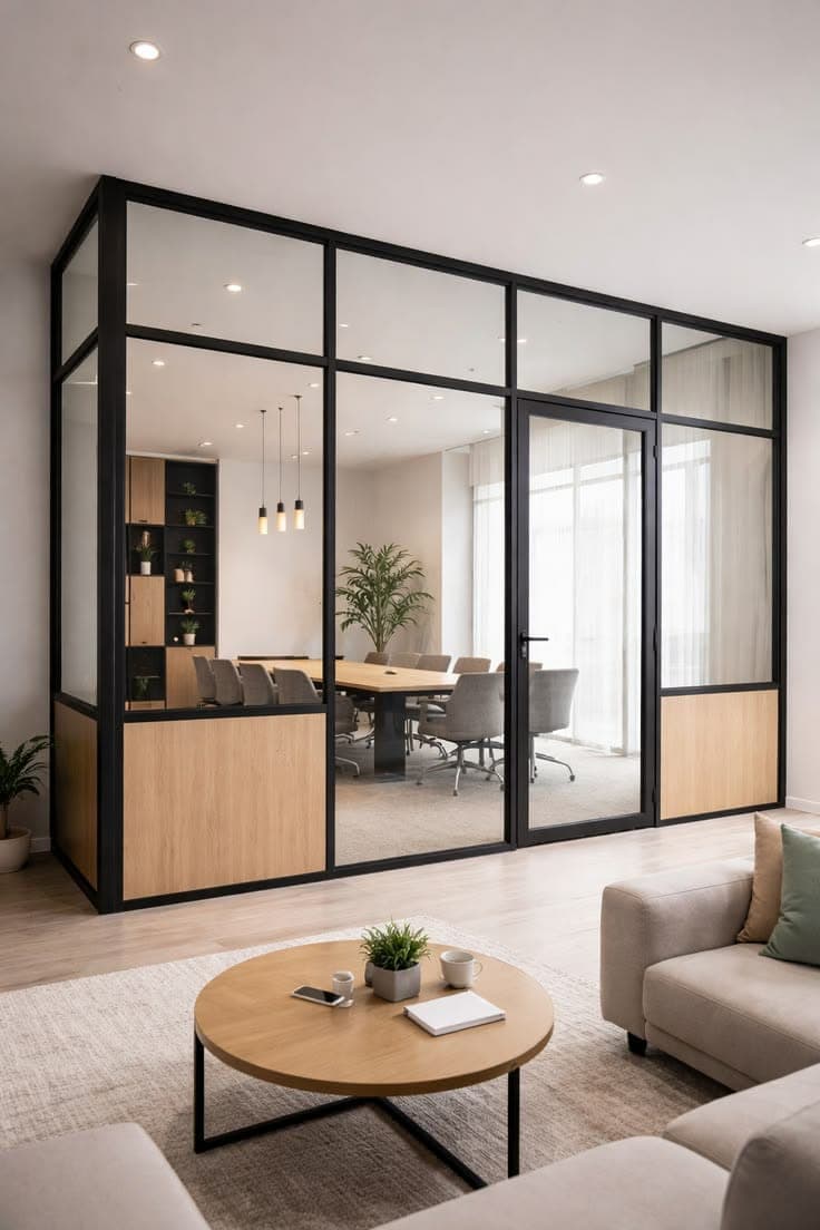 Aluminium glass office partition by Payal Industries, Hubballi - photo 4