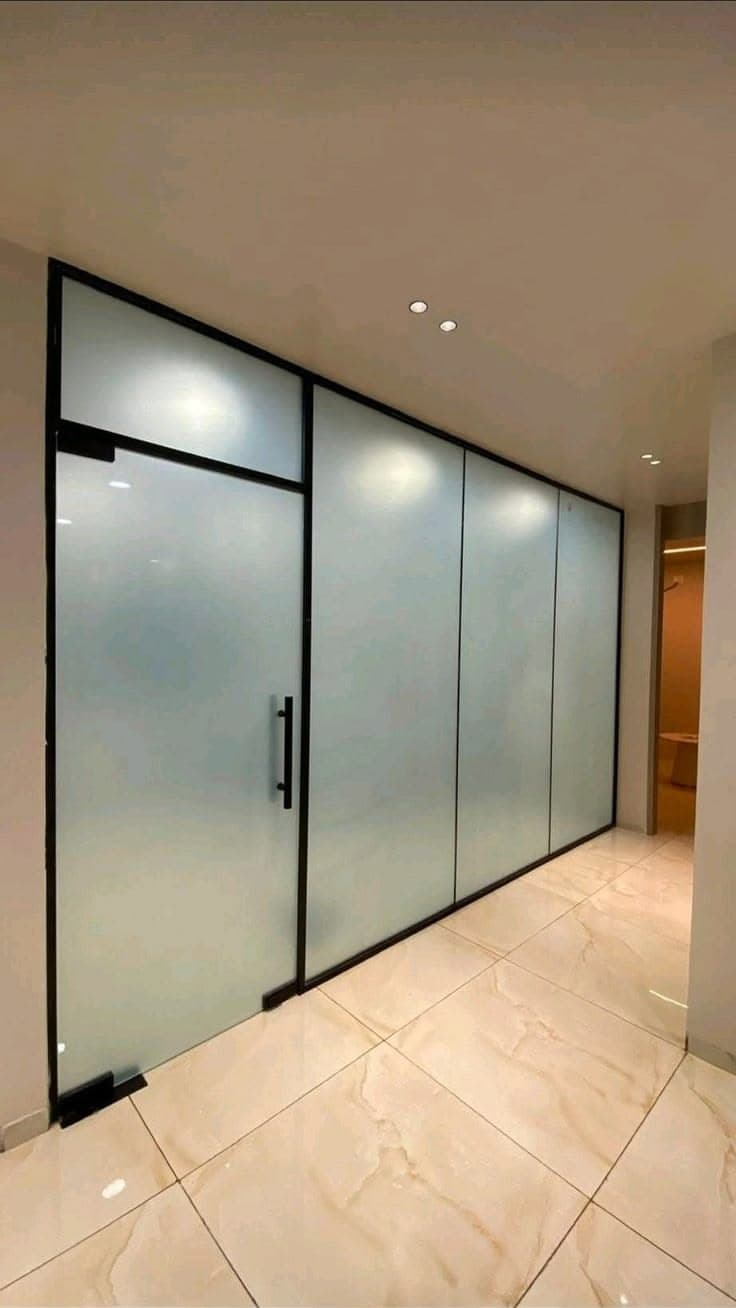 Frosted Glass Partitions