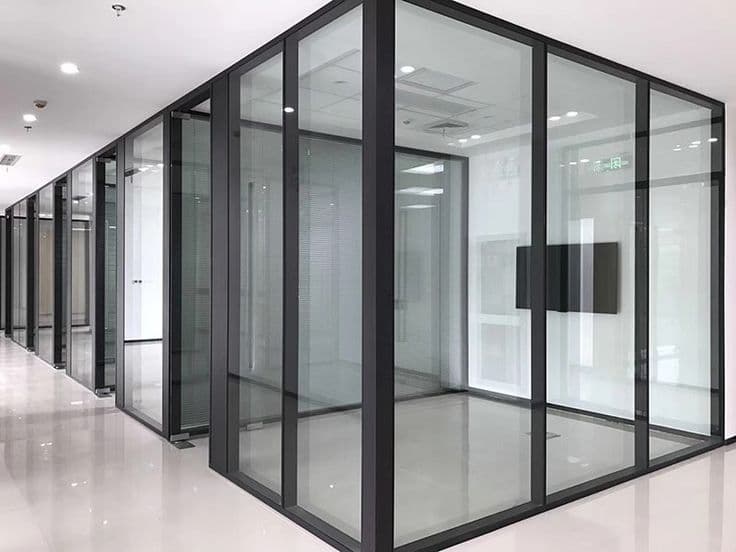 Aluminium glass office partition by Payal Industries, Hubballi - photo 9